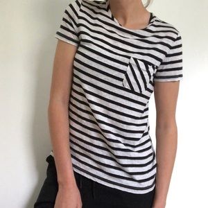 Brooks Brothers Women’s Stripe Linen Pocket Shirt